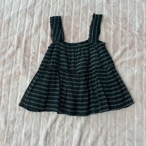 Black and white &merci tank top